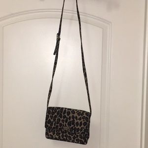 Nine West leopard print crossbody purse